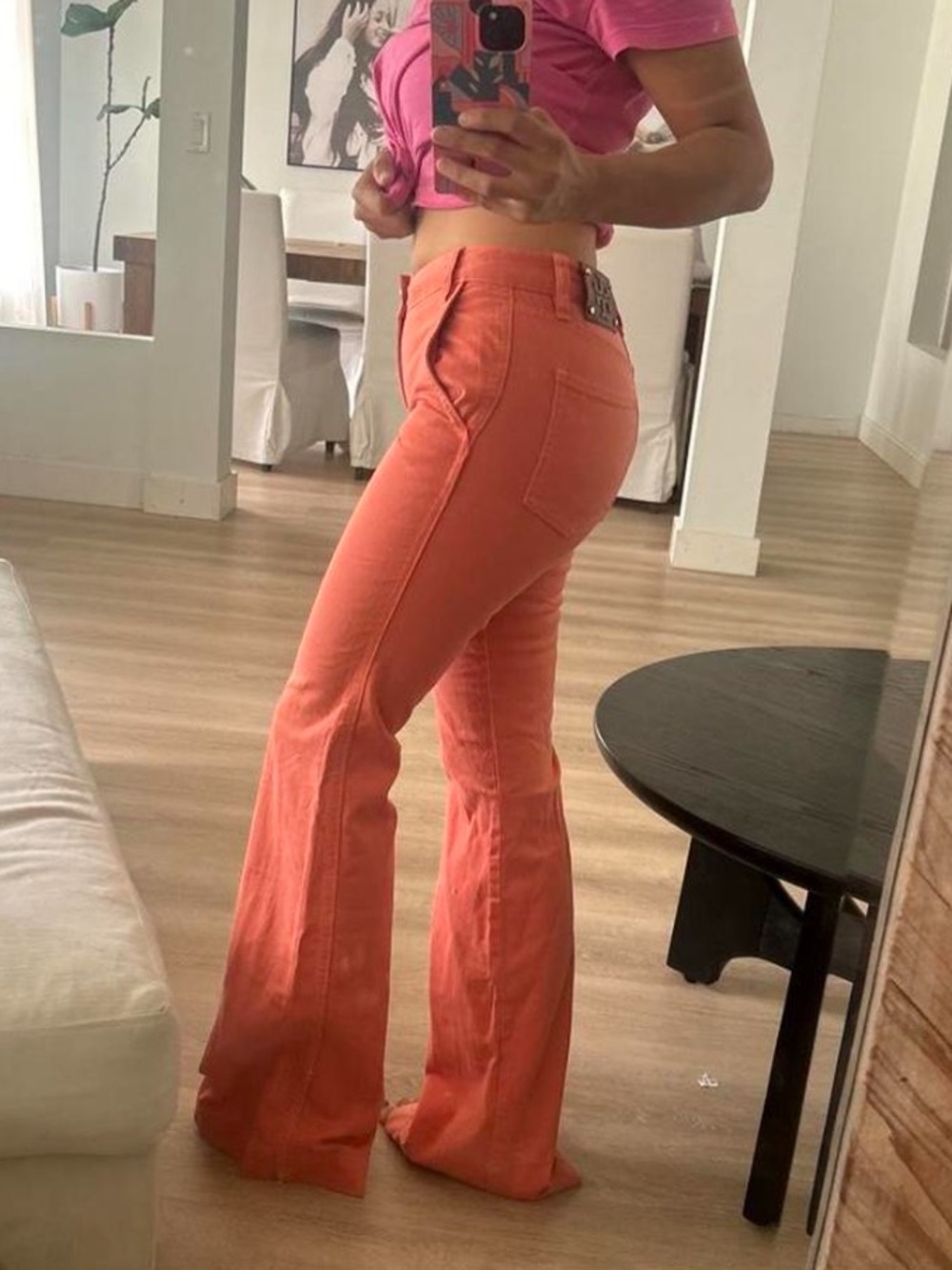 Tory Burch Coral Flared Jeans